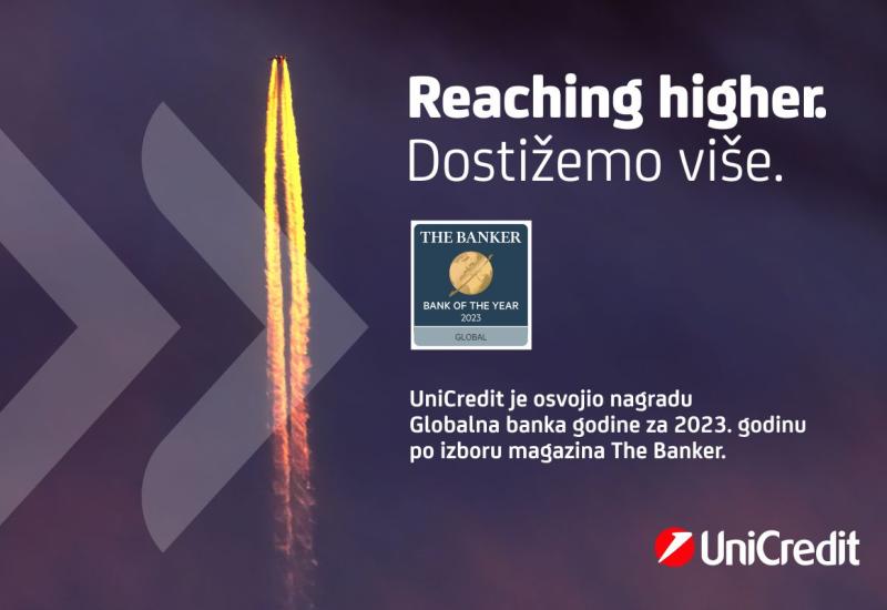 UniCredit proglašen Globalnom bankom godine po izboru magazina The Banker
